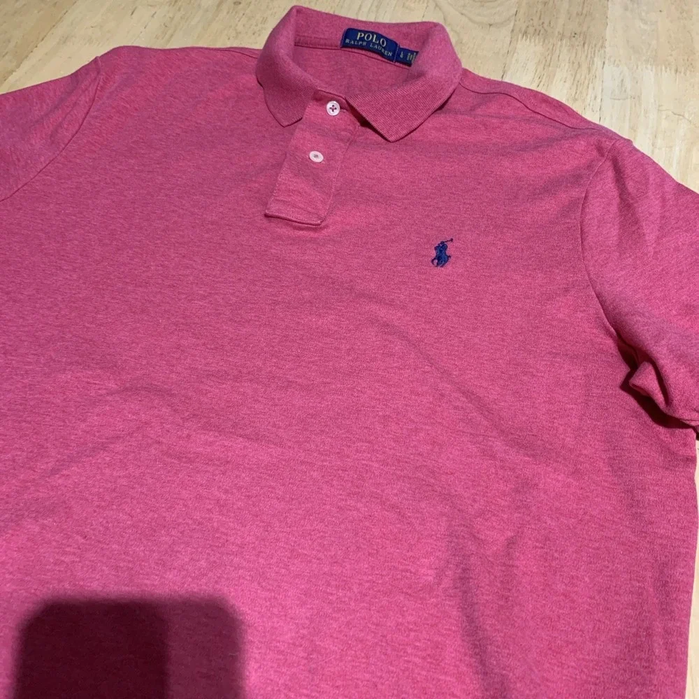 Polo Ralph Lauren‎ Golf Polo Classic Fit Pink Short Sleeve Mens Size L